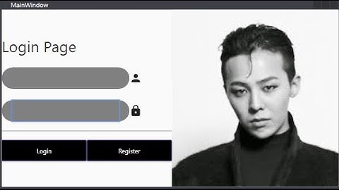 WPF Login and Register Page using SQL Server