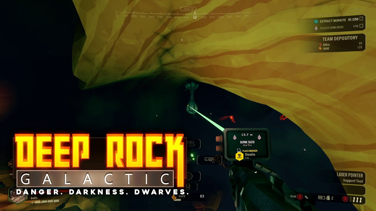 Deep Rock Galactic - 2 Player Coop - Hard To Find Gunk Seeds - Failed