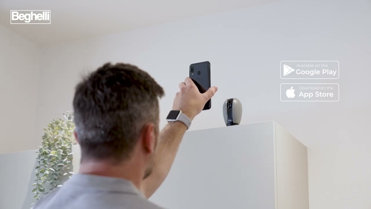 Videocamera di sicurezza per interni ring beghelli dom-e wi-fi