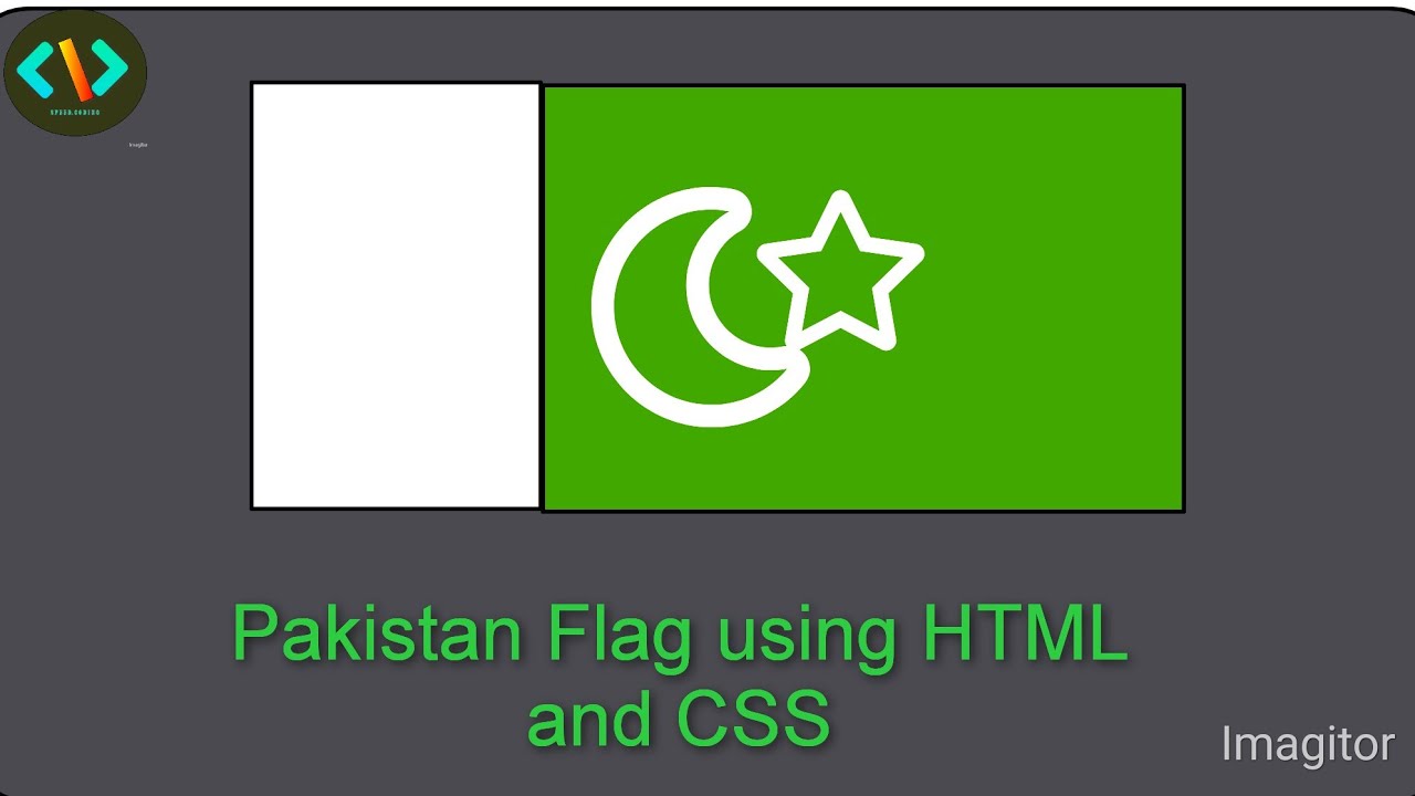 Pakistan Flag using HTML and CSS - YouTube