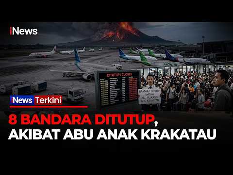 Abu Vulkanik Anak Krakatau Lumpuhkan Penerbangan! 8 Bandara Ditutup, Maskapai Beri Kompensasi | 6/9