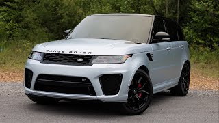 2022 Land Rover Range Rover Sport SVR – Satin Ionian Silver, 575HP, Carbon Fiber, 22" Wheels -238200
