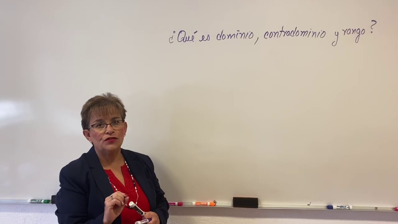 Concepto de dominio, contradominio y rango.