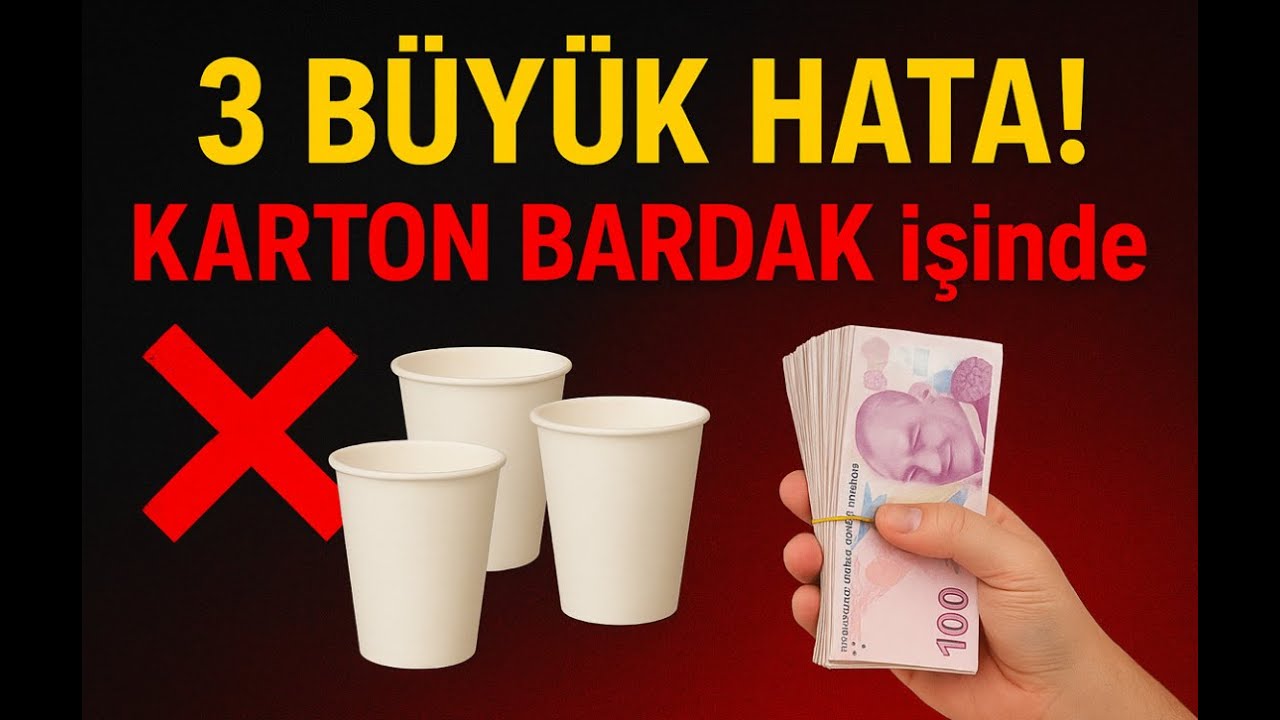 Karton bardak üretmek isteyenlerin en çok yaptığı 3 hata! Bu Hatalar Dükkan Kapattırır !