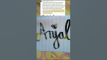 Tell me your name in the comment box 👇👇#trending #calligraphy #song #nimisha_arora