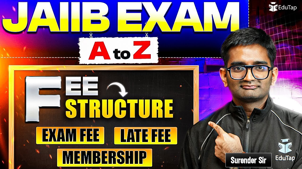 JAIIB Exam Fee Structure | IIBF JAIIB Registration Fees | JAIIB Membership Fee|JAIIB Application Fee