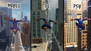 The Amazing Spider man 2 Mobile Vs The Amazing Spider man 2 PC Vs Marvel's spiderman PS4 !! screenshot 2