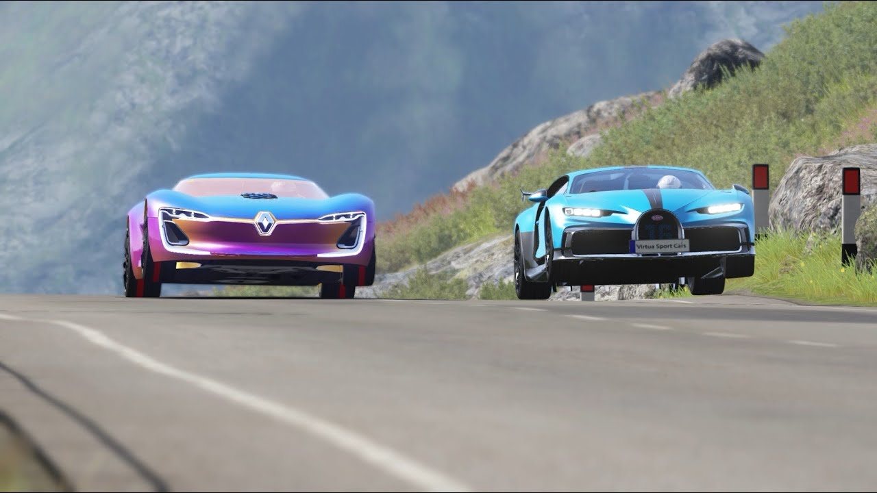 Renault Trezor vs All Bugatti Cars at Highlands
