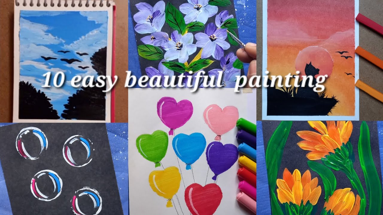 10 Easy Beautiful Painting Ideas YouTube Maxresdefault