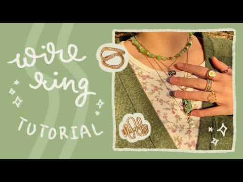 cool wire ring tutorial ・ﾟdiy wire wrapping for beginners! 
