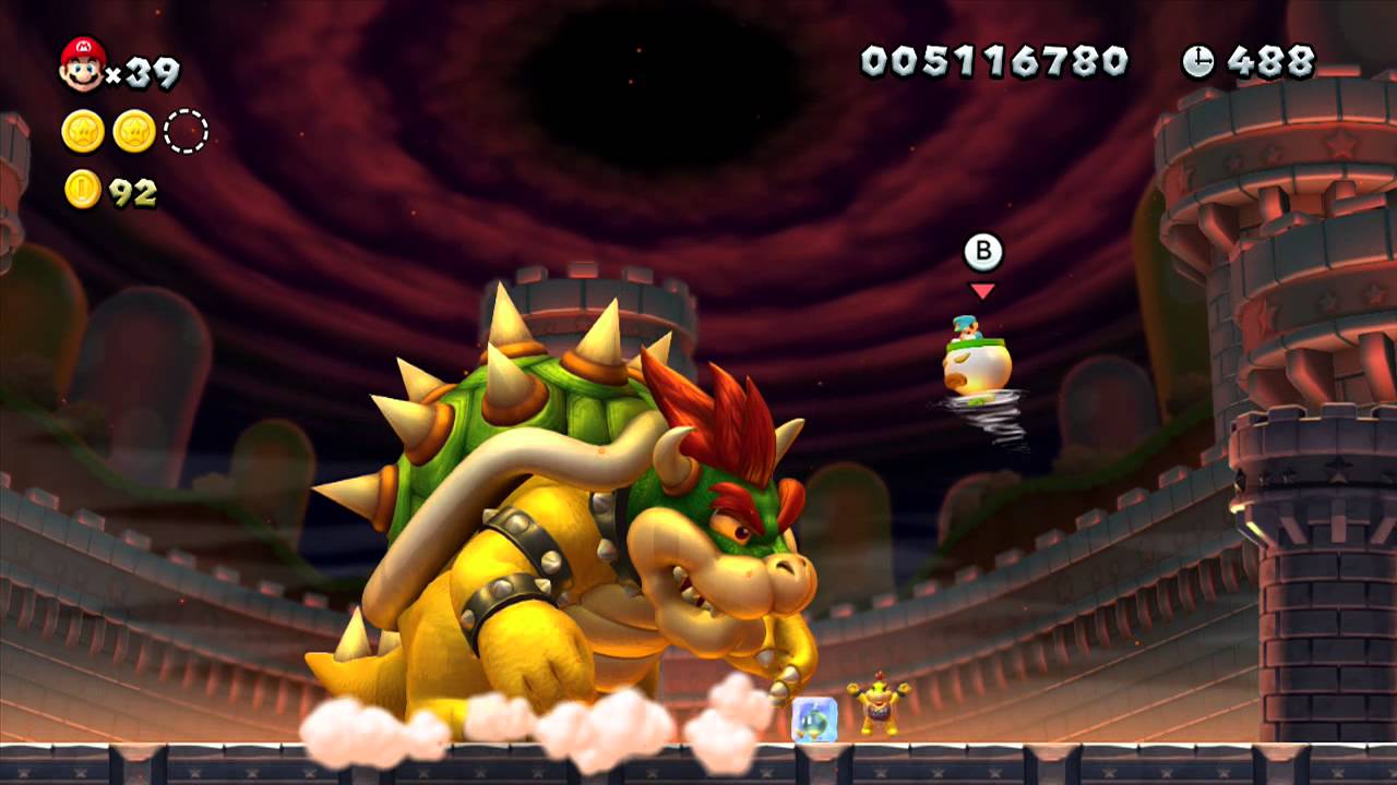 NEW SUPER MARIO BROS U DS #3 FINAL. LIVE DO BOWSER.