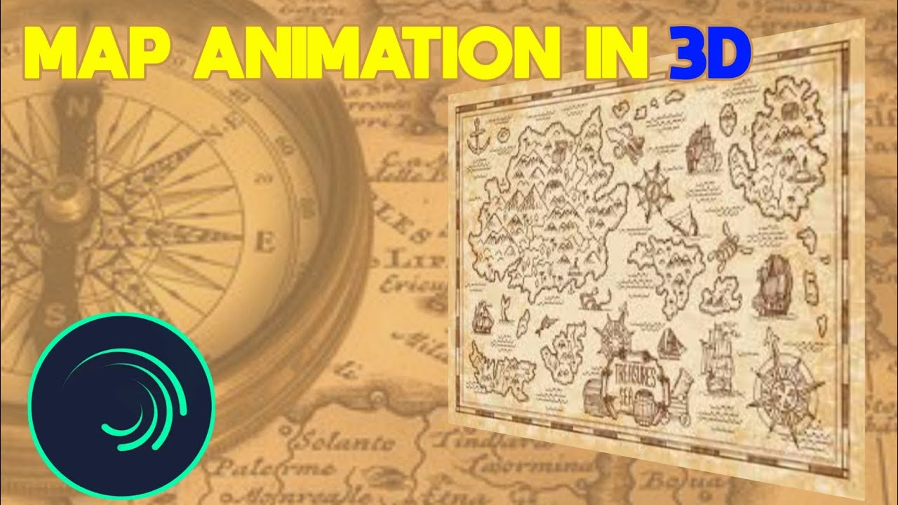 Map Animation 3D - Alight Motion Tutorial Tria Let's Go - YouTube