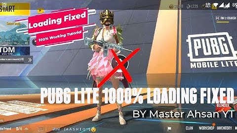 PUBG MOBILE LITE LOADING PROBLEM 100% WORKING SOLUTION | PUBG LITE LOADING FIXED 100% GUARANTEE