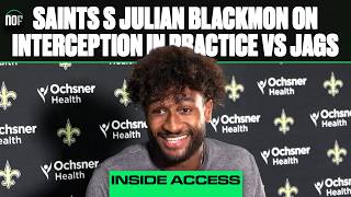 Julian Blackmon Press Conference | Saints Jaguars Joint Practice