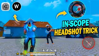 In Scope Headshot Secret Trick🔥 Auto Headshot Setting | Headshot Setting | DPI ???...