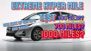 Hyper Mile Testing Prius Prime. Best MPG possible. Toyota Prius best MPG.
