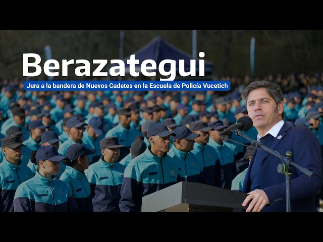 BERAZATEGUI | 2.000 cadetes se sumarán a la Policía de la provincia 👮‍♂️🇦🇷