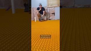 Installing Schluter Membrane For Heated Floors *Peel & Stick