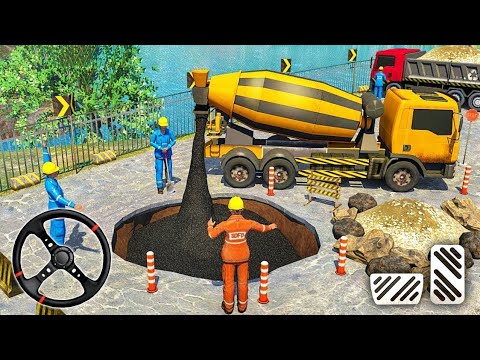 Kepçe İnşat Simülatör Oyunu - Real Road Construction 2023 - Android Gameplay