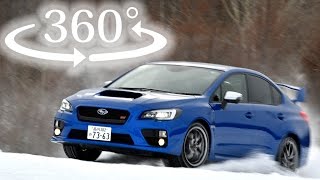 【360度 VR試乗】スバル WRX STI、雪上で暴れる feat Shin-ichi Katsura