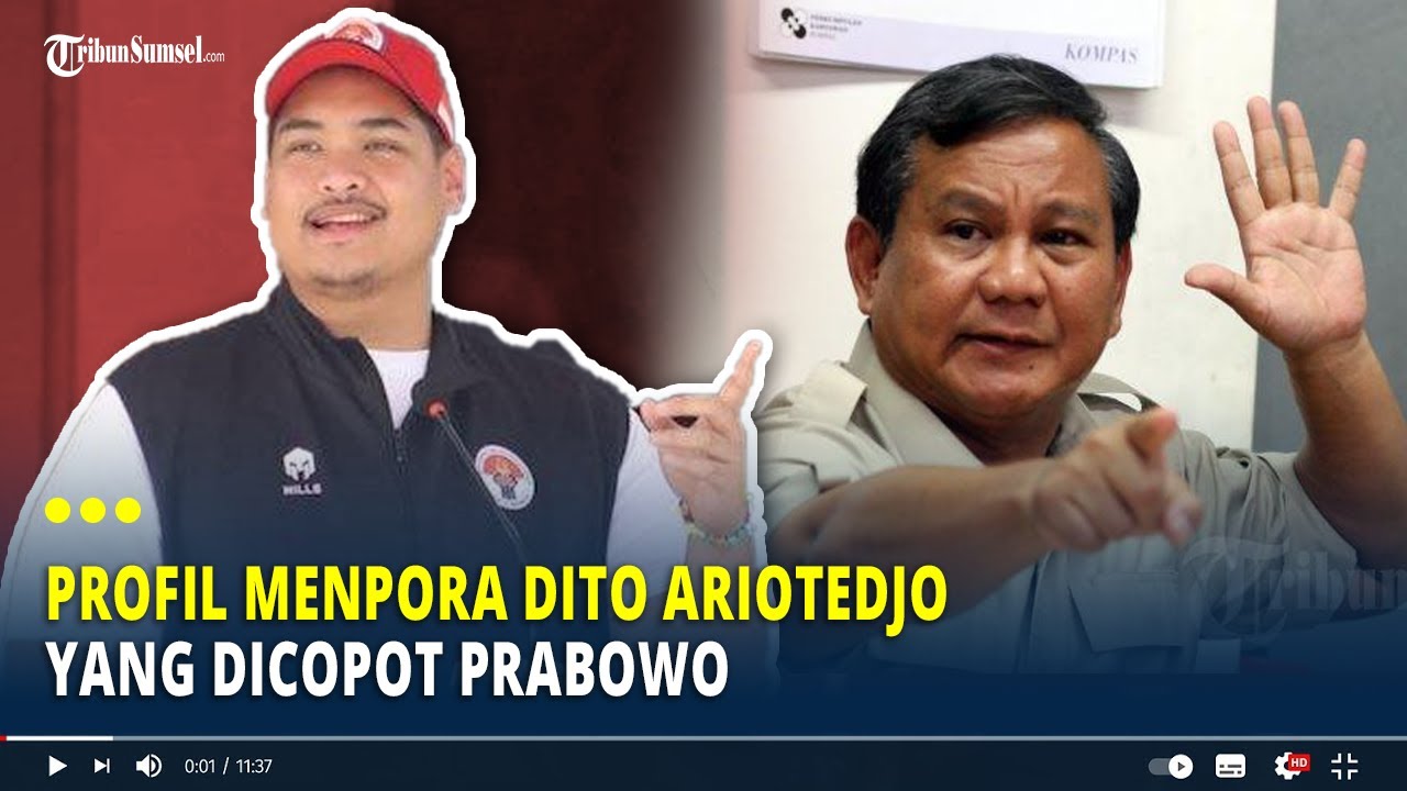 Profil Menpora Dito Ariotedjo yang Dicopot Prabowo, Menteri Termuda Pernah Bikin Kontroversi