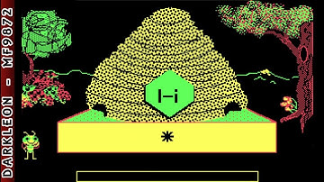Bouncy Bee Learns Letters © 1985 IBM - PC DOS - Gameplay