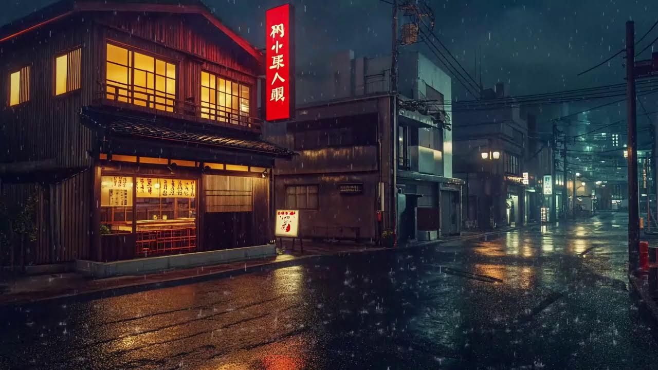 Midnight Rain in Tokyo 🌧️ Soft Lofi Hip Hop for Sleep & Night Relaxation