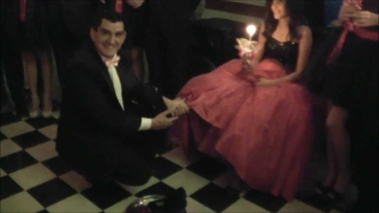 entrada do sapato da debutante