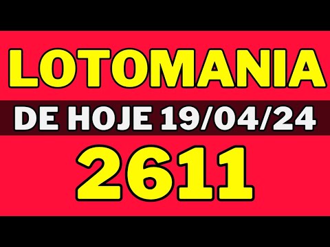 🍀Lotomania 2611 - Resultado da lotomania concurso 2611 de hoje 19-04-24