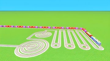 TRAIN CROSSING SNAKE🐍TRACKS CIRCLES RISKY SILDE U CURVE RAILRAOD RAILWORK BEANG DRIVE