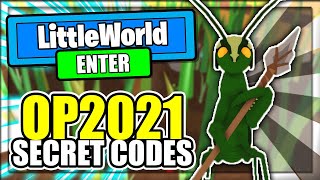(2021) ALL *NEW* SECRET OP CODES! Little World Roblox