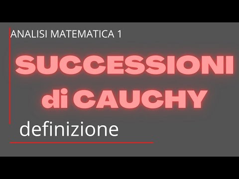 Video: Ogni sequenza cauchy ha un limite?