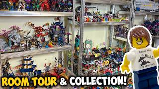 My Full LEGO Collection! (Room Tour) | Shelves, Storage, Studio, & More!