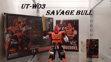 Transformers Video Review :  UT-W03 Savagebull (aka Tantrum)