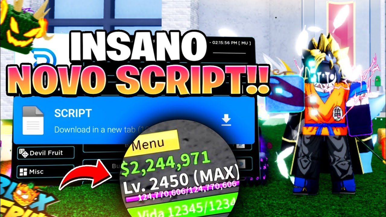 CORRE!! 🤯 EXECUTOR ATUALIZADO e O MELHOR SCRIPT BLOX FRUITS🍎PRA CELULAR e  PC!AUTO LEVIATHAN! 