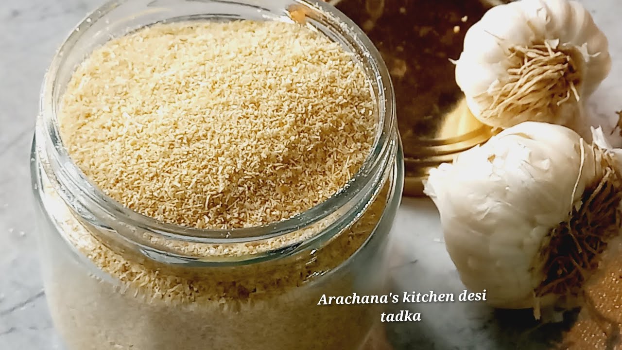 Quick and very easy garlic powder recipe at home Homemade garlic