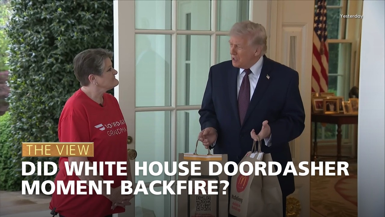 Did White House Doordasher Moment Backfire? | The View - YouTube