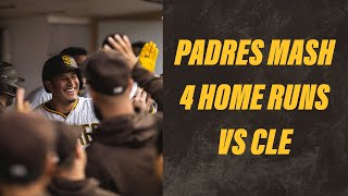 Padres Mash 4 Home Runs | Padres vs. Guardians Highlights (6\/14\/23)