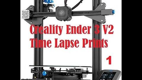 Creality Ender 3 V2 Bltouch 3D Printer Time Lapse Print Number one
