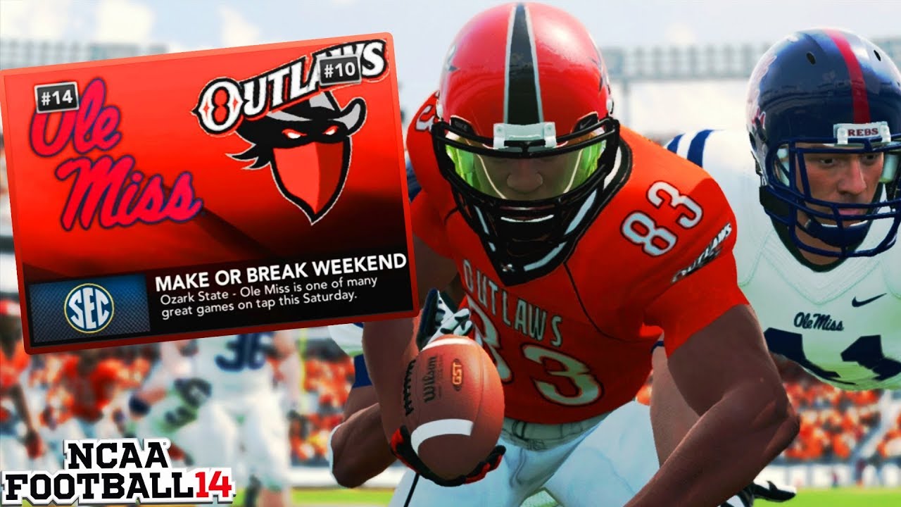 Top 25 Matchup! | Ozark State Outlaws NCAA 14 Teambuilder Dynasty madden 20 face of the franchise guide