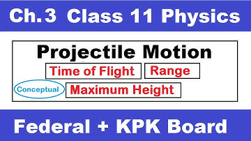 11th physics projectile motion - fsc physics book 1, ch 3, projectile motion -inter part 1 physics