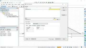 Slope/w +  Seep/w - Rapid drawdown analysis