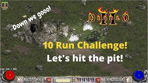 Project Diablo 2 10 run magic find challenge in the Pits!