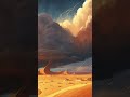 Enchanting Desert Soundscape • Sand Storms &amp; Heavy winds Ambience 🌪️ #shorts