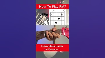 How to play F major 7th in an open string position #shorts