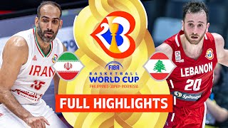 Iran 🇮🇷 vs Lebanon 🇱🇧 | Full Game Highlights | FIBA Basketball World Cup 2023