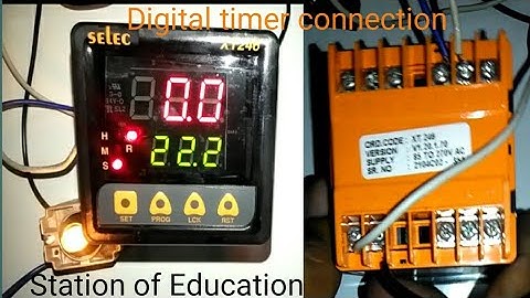 Digital timer connection(XT-246)in Hindi/Digital timer connection kaise kare/how to connection timer