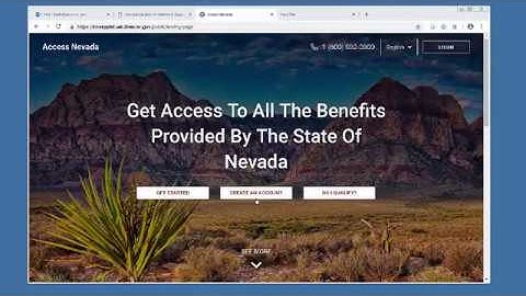 Access Nevada - Account Creation