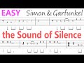 Simon & Garfunkel - The Sound of Silence Guitar Solo Tab+BackingTrack