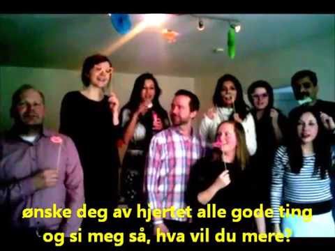 Video Norwegian Bitrhday Song - Hurra For Deg